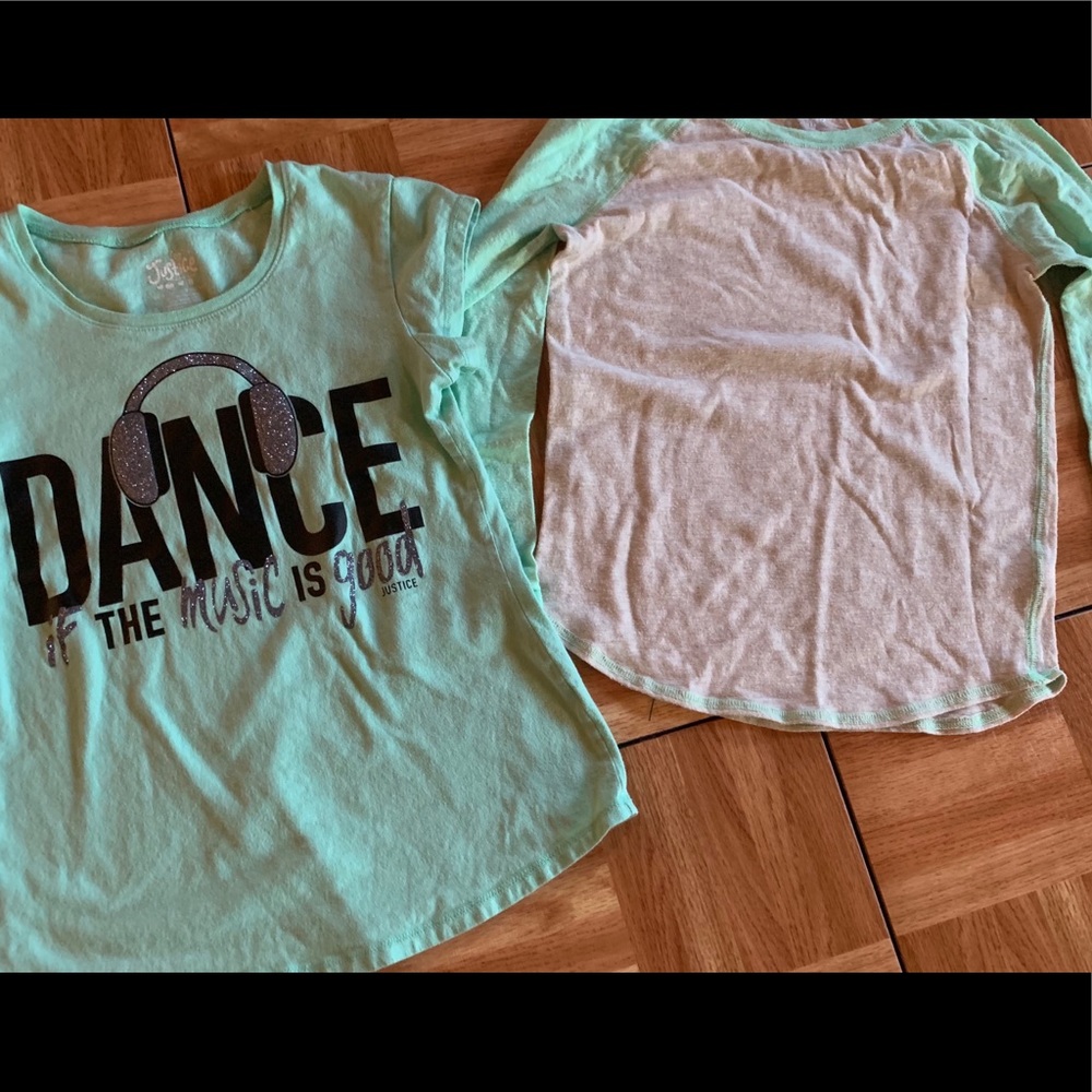Justice shirt set size 8